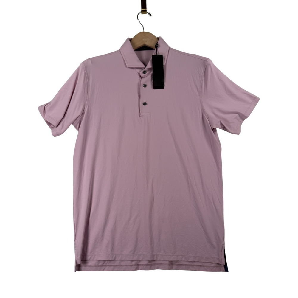 Greyson Polo Shirt Men's M Rose Pink Golf Stretch Classic Fit NWT Minor Flaw